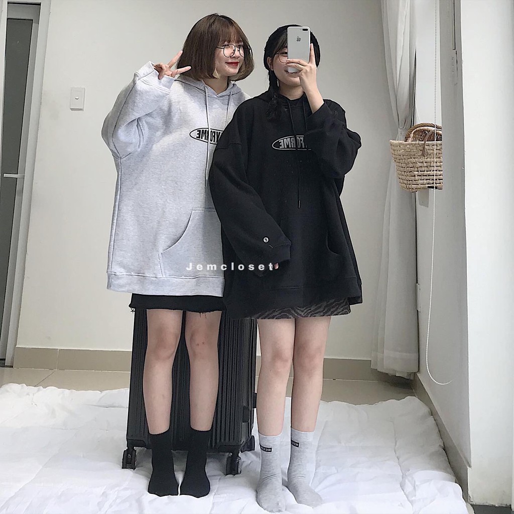 Áo Hoodie Form Rộng JEMCLOSET In Chữ Prayforme Phong Cách Hàn Quốc Cá Tính Chất Liệu Vải Chân Cua Dày Dặn - 1953 | BigBuy360 - bigbuy360.vn