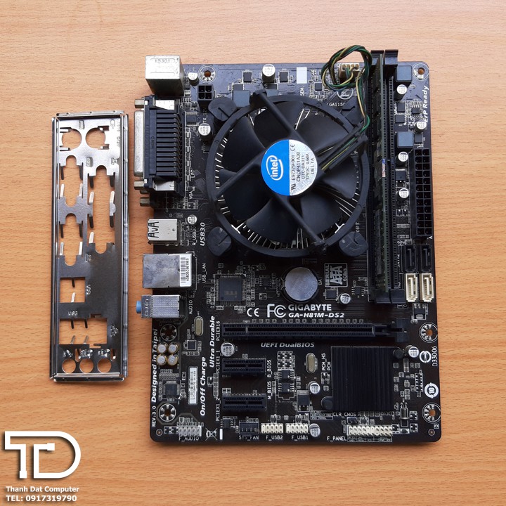 Combo main H81,chip i3 41xx, ram 4GB, fan zin chơi các loại game