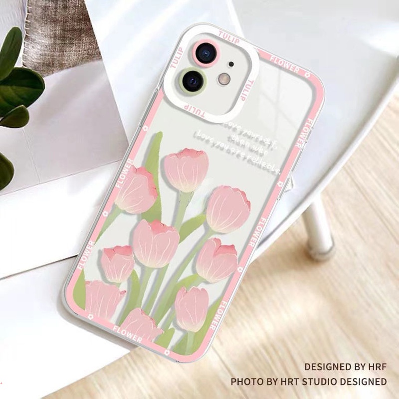 Ốp Điện Thoại Silicone Mềm Trong Suốt Chống Rơi In Họa Tiết Hoa Cho IPhone 13 12 11 Pro MAX X XR XS MAX 6 7 8 Plus