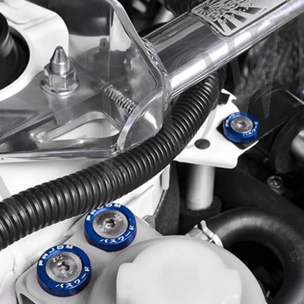 FENDER Bộ 10 Ốc Vít Lục Giác Bằng Nhôm Nhiều Màu Cho Xe Hơi