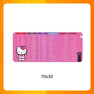 Lót chuột phím tắt Hello kitty cỡ lớn 30x70x2mm