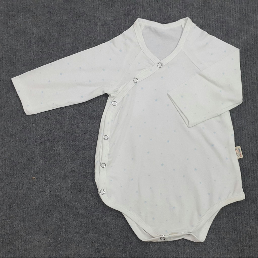 Body Tay Dài Cotton Cao Cấp Nút Gài Chéo Dành Cho Bé từ 3 - 8 Ký [Sihu Baby Shop]