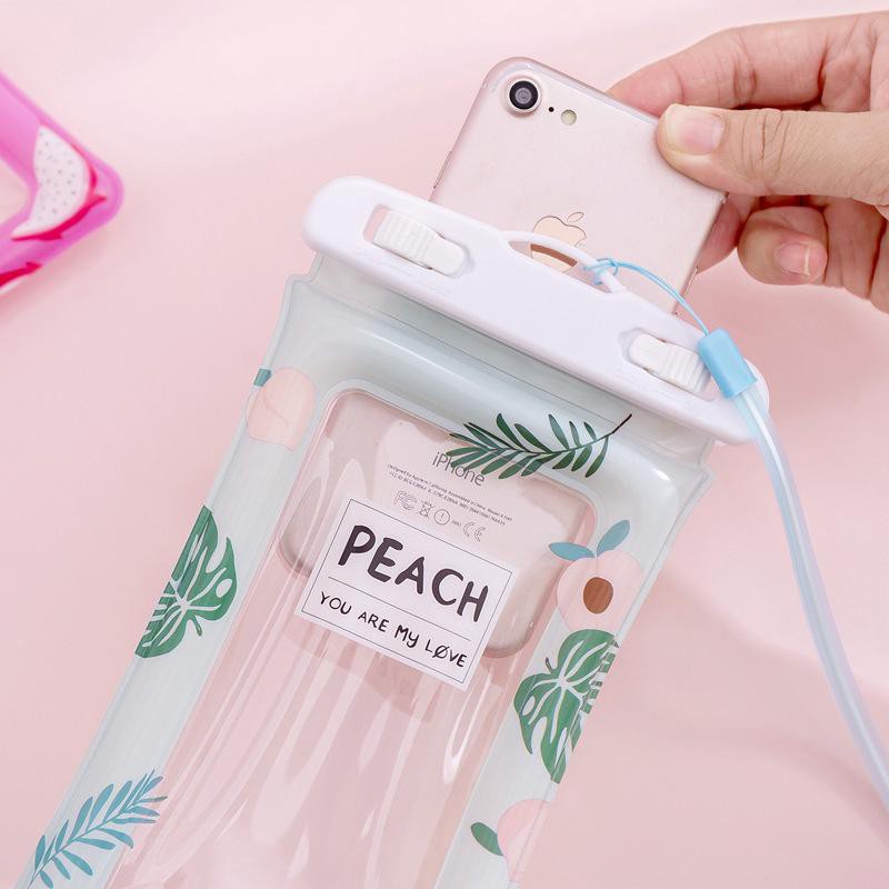 Túi Đựng Điện Thoại Chống Nước, Bọc Để Điện Thoại Đeo Cổ Có Cảm Ứng Dùng Đi Bơi Và Đi Biển