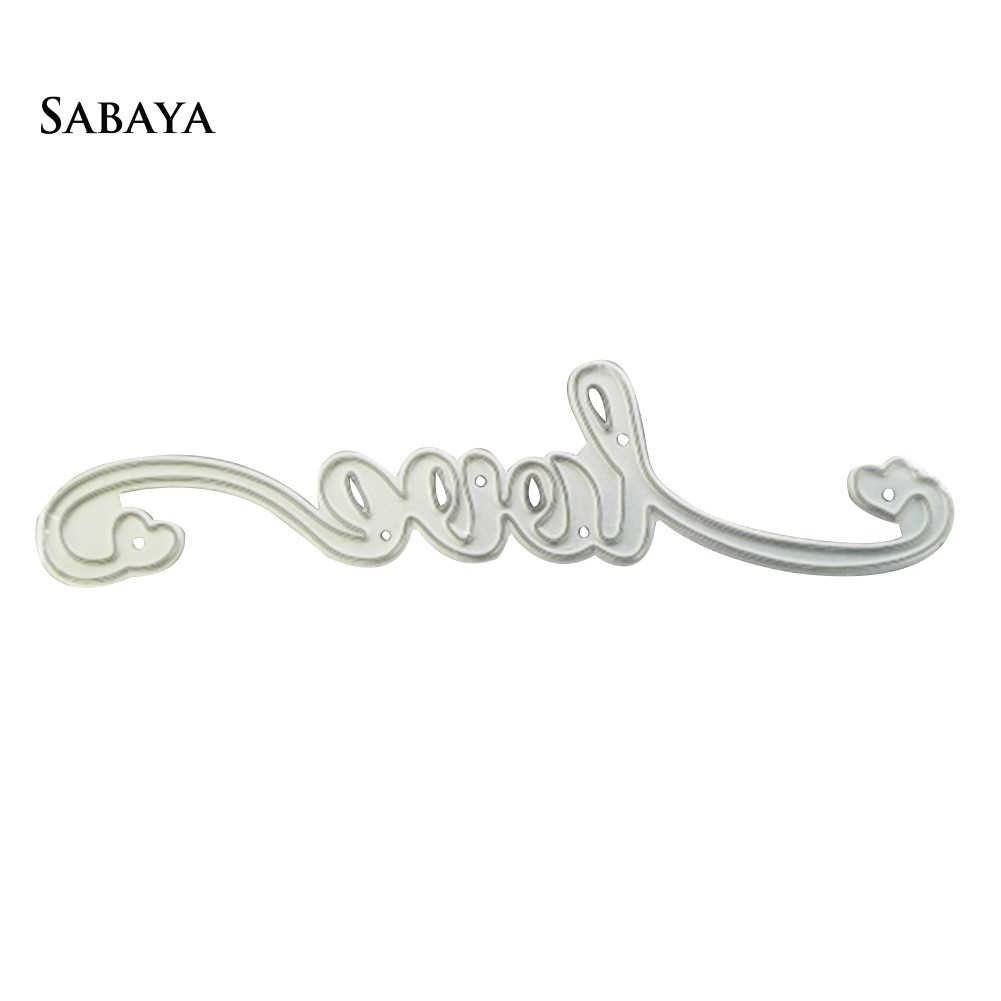 Khuôn Cắt Giấy Bằng Thép Cacbon Hình Chữ Love Cách Điệu Trang Trí Thiệp DIY