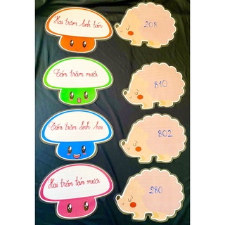 Bộ Nhím & Nấm Đáng Yêu (Đồ Dùng Dạy Học MIKI)