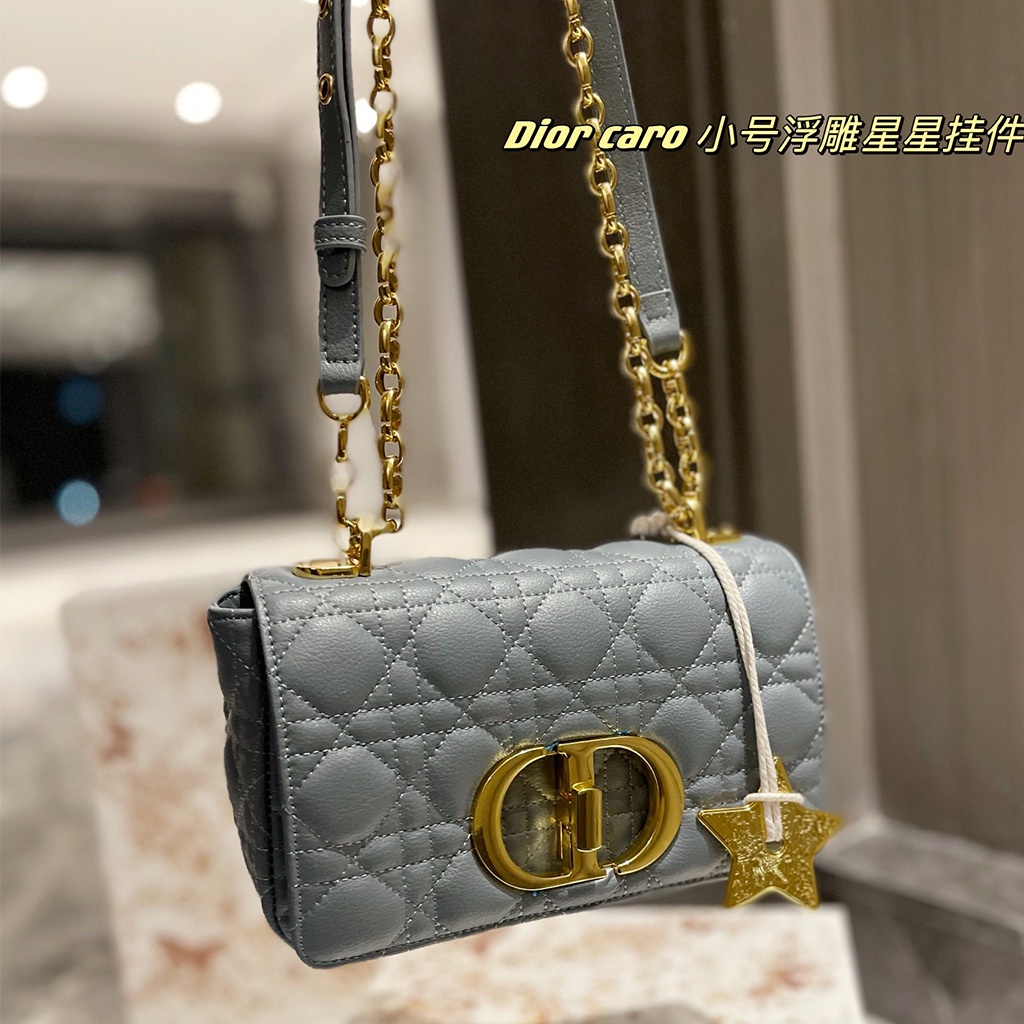 YIYD Dior Classic Caro Crossbody Bag Ladies Fashion Shoulder Bag Small Star Pendant  2022