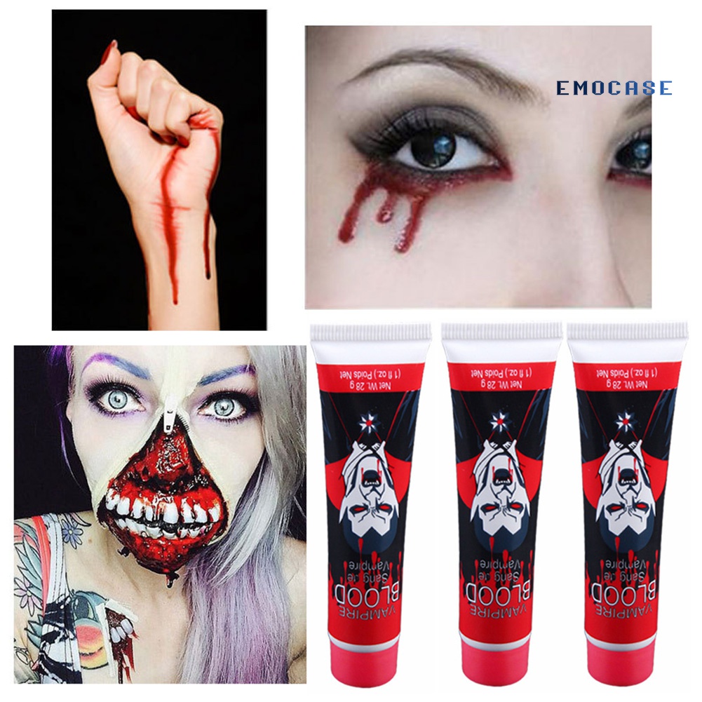 Máu Giả Bằng Gel Plasma Hóa Trang Halloween