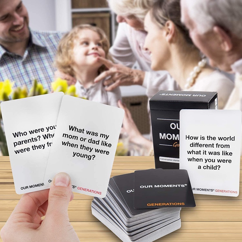 OUR MOMENTS Generations: 100 Thought Provoking Conversation Starters Questions Game