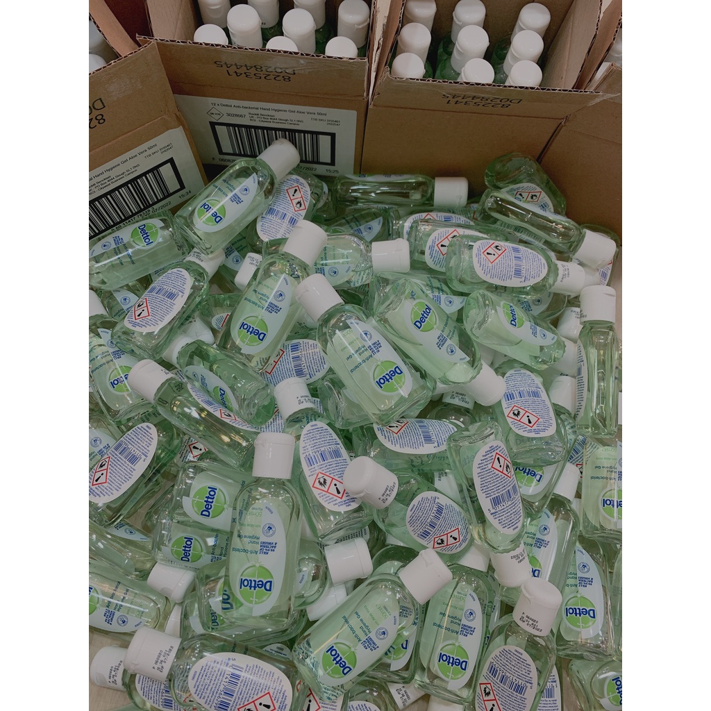 UK - Gel rửa tay khô diệt khuẩn Dettol Anti-Bacterial Hand Hygiene Gel 50ml - Hity Beauty