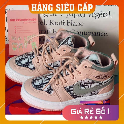 Giày thể thao cho bé gái bé trai, dáng cổ cao hàn quốc, hàng quảng châu cao cáp, siêu mềm