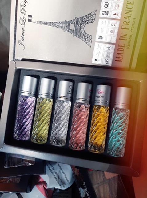 Set nước hoa 6 chai dạng lăn | Thế Giới Skin Care