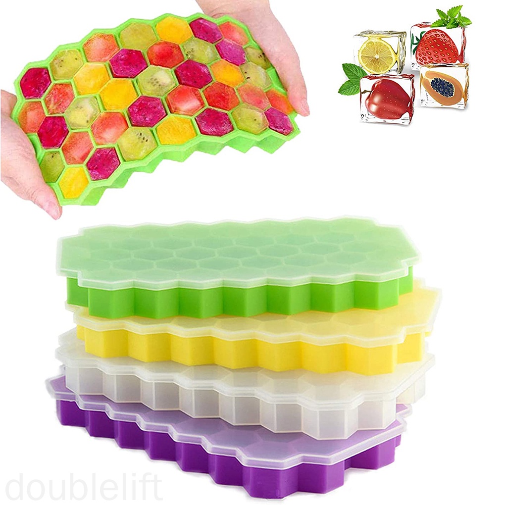 Khuôn Silicone Làm Đá Viên 37 Ngăn Chống Dính