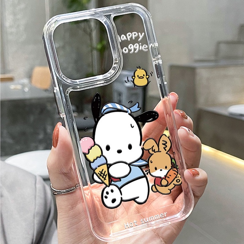 Ốp Điện Thoại Trong Suốt Hình Pochacco Cho iphone 11 13 7 8 Plus 12 13Pro Max X XS Max 7 8 SE 2020