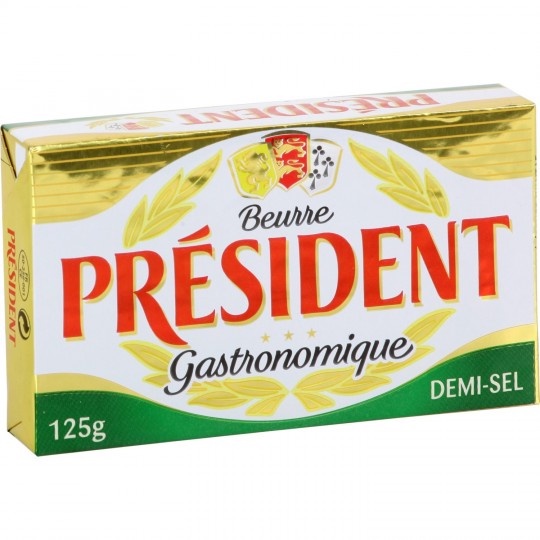 Bơ mặn president Salted Butter Nhập khẩu pháp