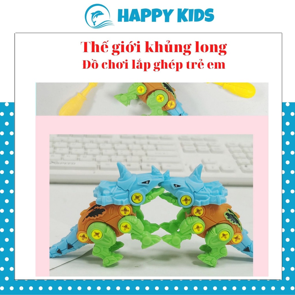 Đồ chơi thông minh mô hình lắp ghép khủng long sáng tạo dễ thương cho bé HAPPY KIDS247