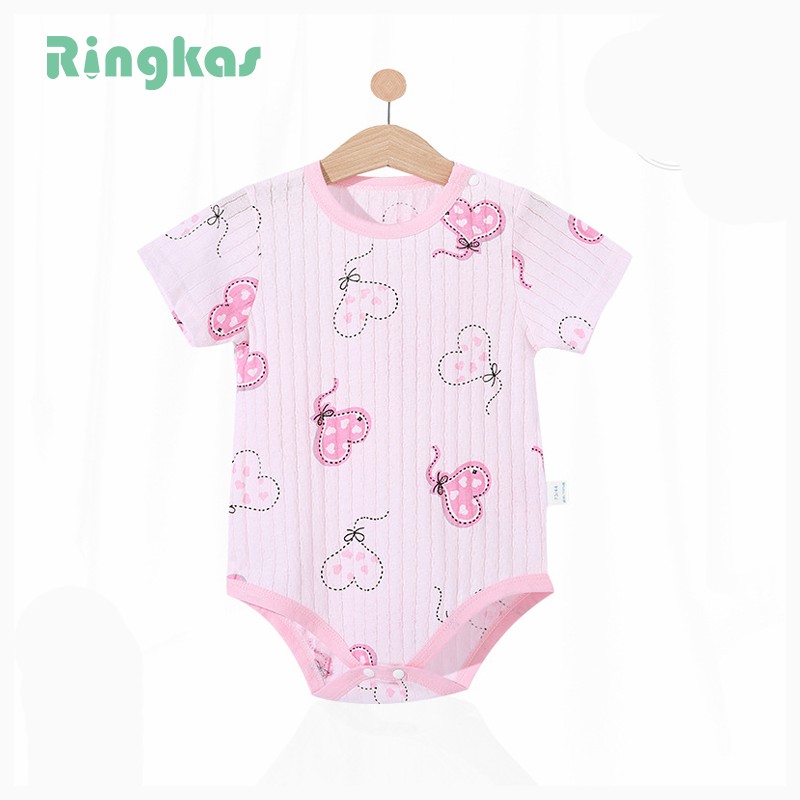 Ringkas Romper Áo Liền Quần Body Bé Gá Body Đùi Cotton Cho Bé Gái Bé Trai Bodysuit Cho Bé Trai Và Bé Gái Sơ Sinh ​Đồ Bộ Sơ SinhTừ 0-2 Tuổi