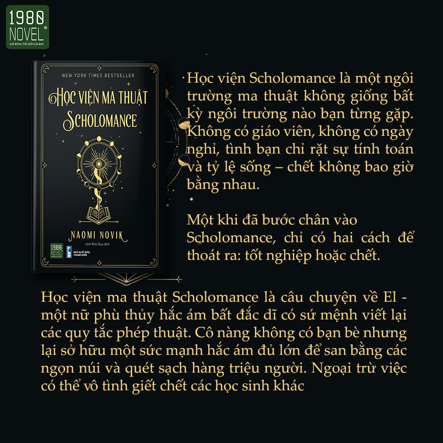 Sách - Học Viện Ma Thuật Scholomance - 1980Books