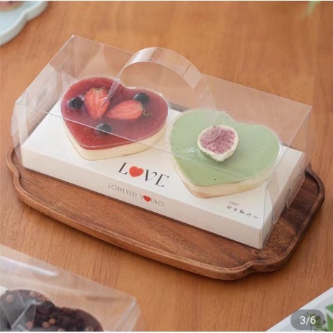 hộp meka đựng bánh kem [FREESHIP❤️] combo 5 HỘP TIM đựng bánh sinh nhật