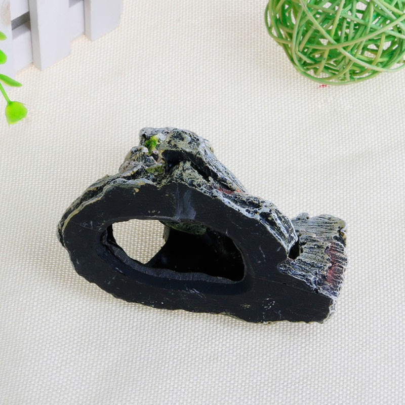 Phụ kiện hòn non bộ trang trí bể cá hình ngọn núi / hang động