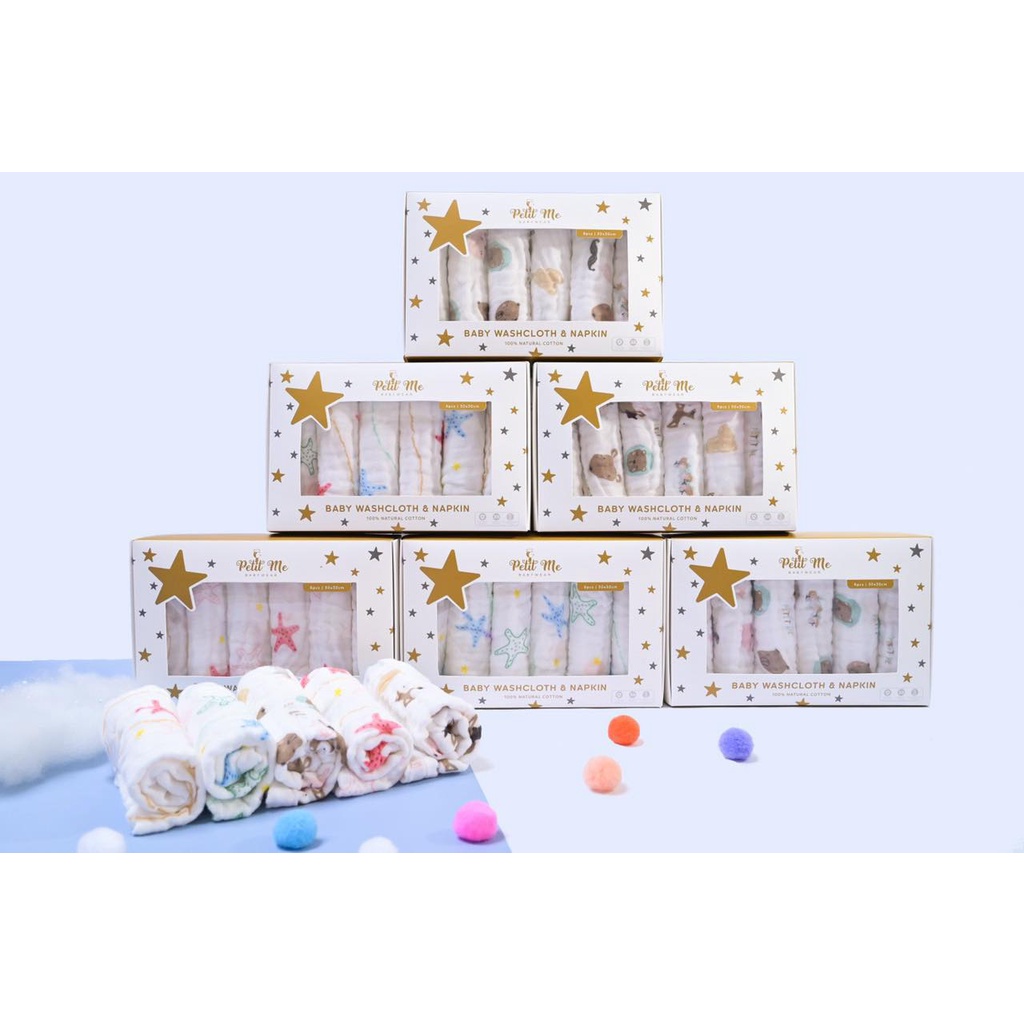 *DollarBaby* Set 6 khăn sữa Petit me