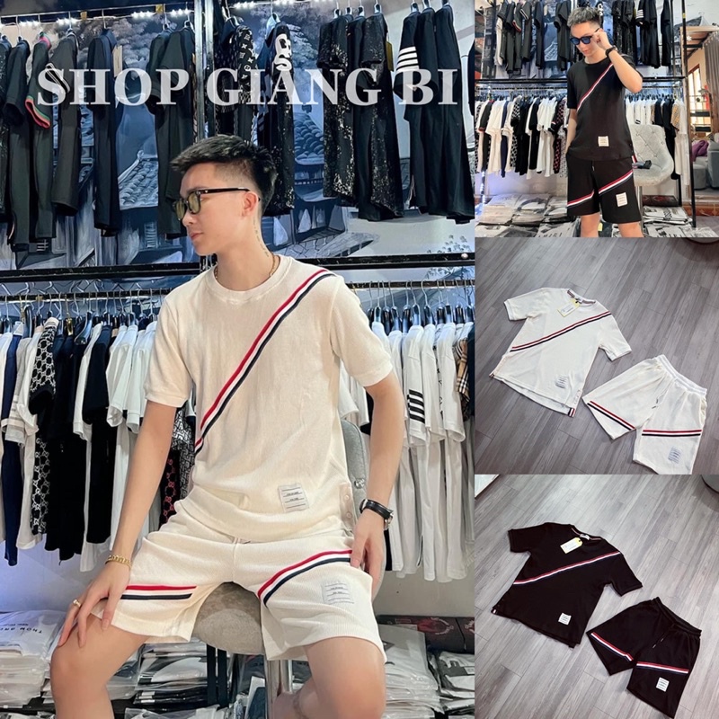 Bộ thể thao nam vạch kẻ chéo ⚜️ Bộ thể thao Thom Browne [CAO CẤP]