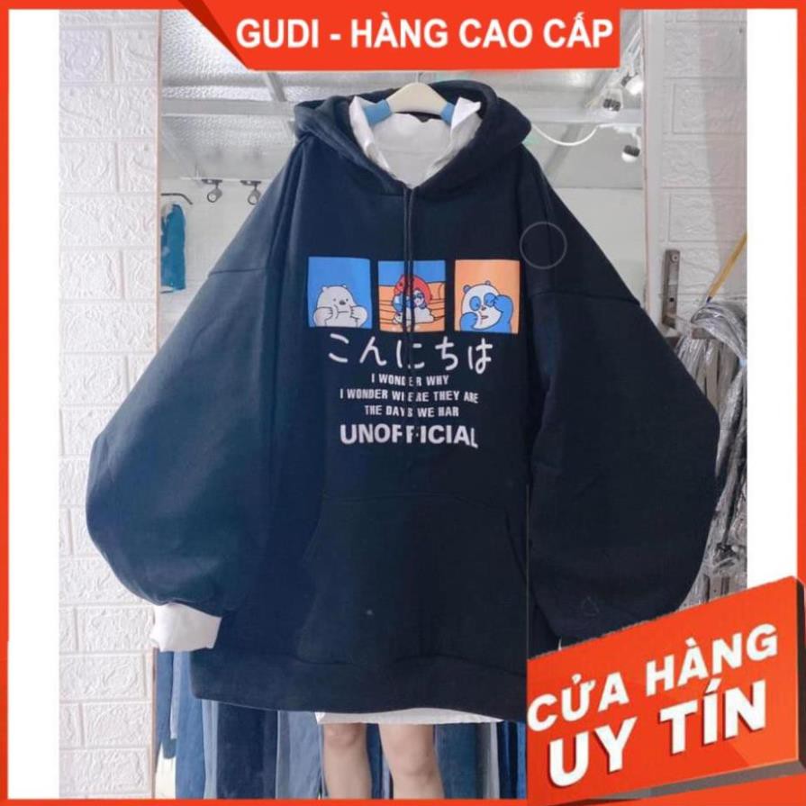 Áo Nỉ Hoodie Nữ Nam Unisex Form Rộng Gấu Trúc, Áo Khoác Nỉ Chất Đẹp | BigBuy360 - bigbuy360.vn