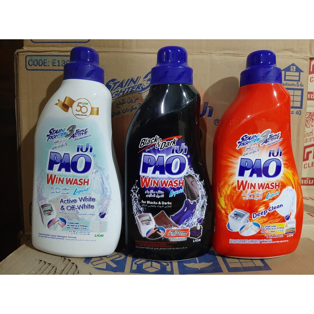 Nước giặt xã PAO Chai 850ml Thái Lan