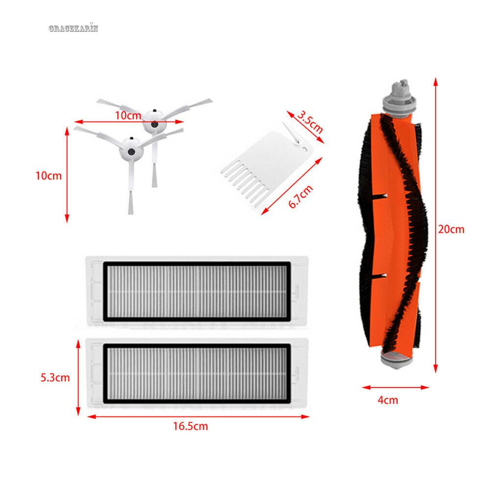 Set 6 Phụ Kiện Chuyên Dụng Cho Robot Hút Bụi Xiaomi Roborock S50 2xfi | BigBuy360 - bigbuy360.vn