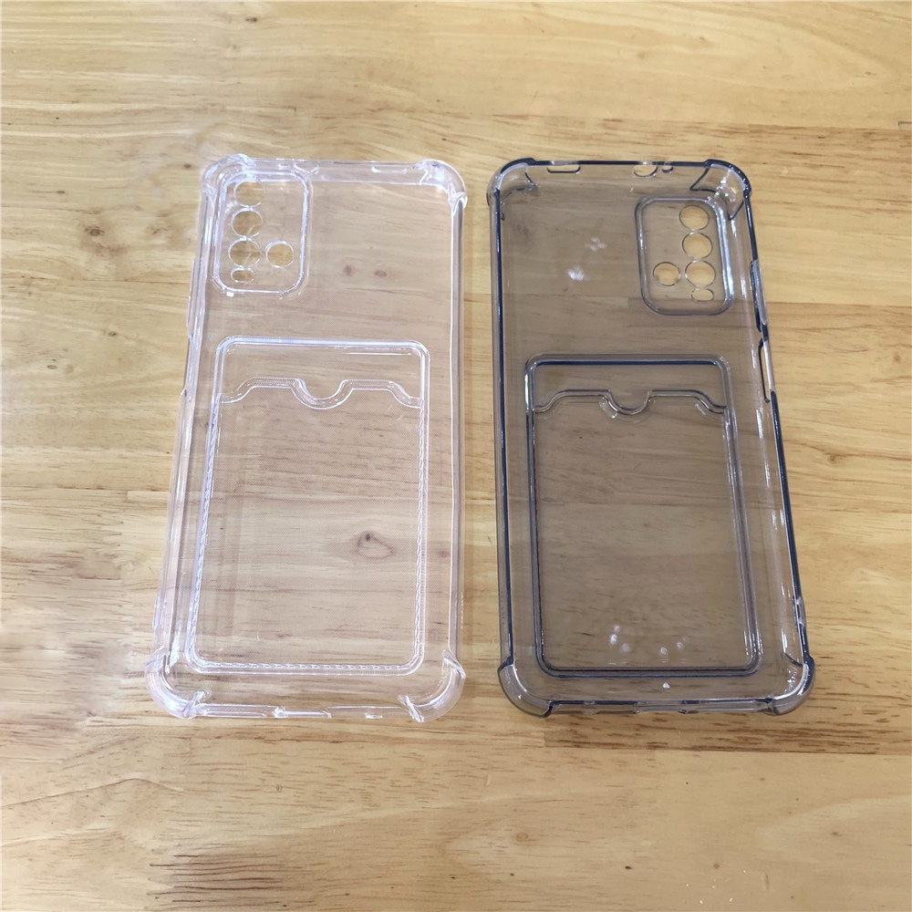 Ốp Điện Thoại TPU Mềm Có Ngăn Đựng Thẻ Cho Redmi 9T Note 8 9S 10 10S Poco X3
