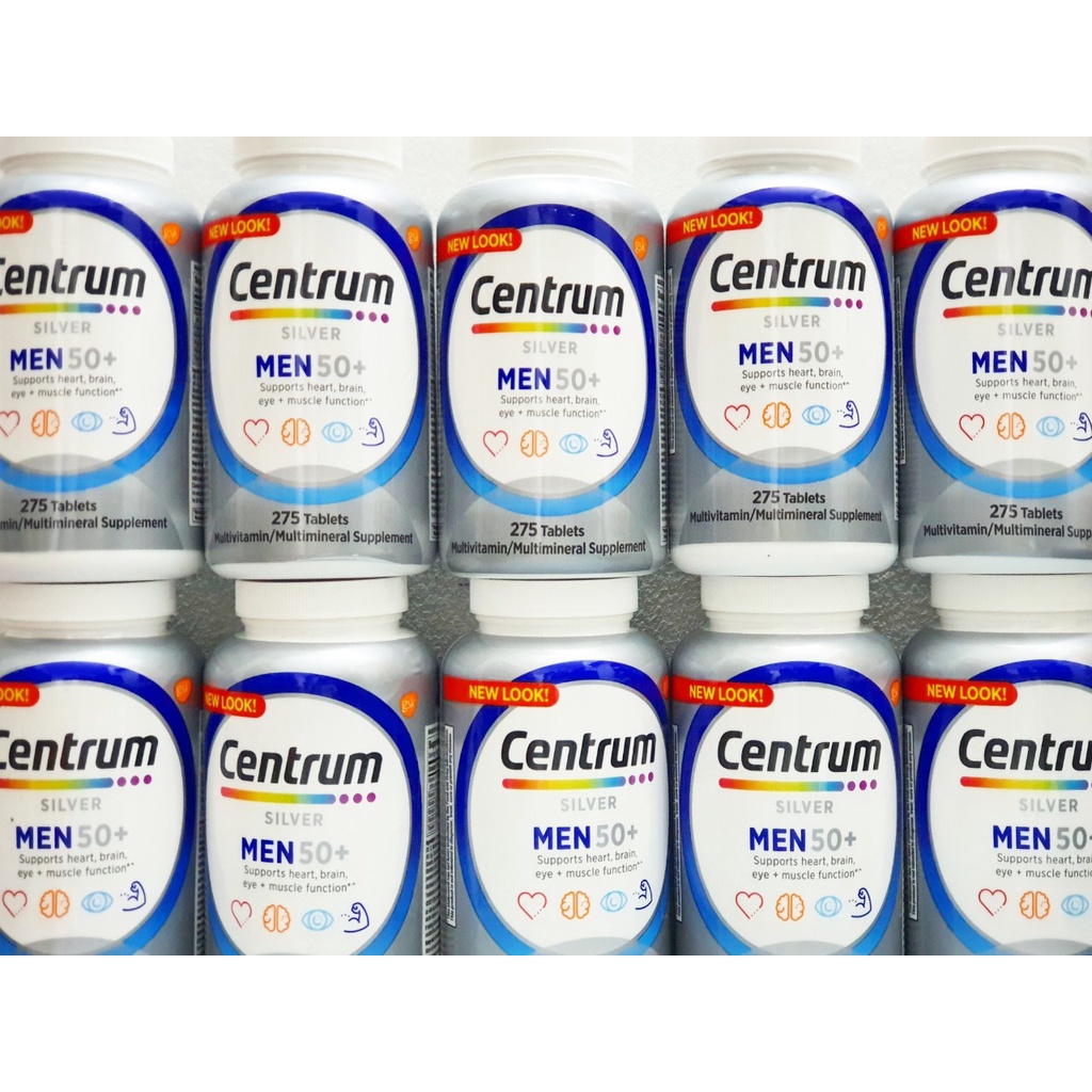 date 1/24 - Bổ tổng hợp Centrum Silver Ultra Men's 50+ chai 275 viên từ Mỹ. Vitamin cho đàn ông trên 50 tuổi