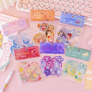 Set 45 nhãn dán/sticker cắt sẵn chống nước nhiều chủ đề