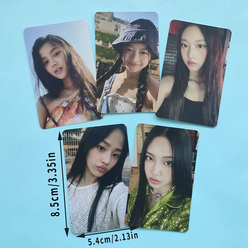 Set 5 Tấm Ảnh Thẻ Sưu Tầm Các Thành Viên Nhóm Nhạc Kpop Newjeens
