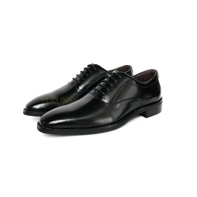 Giày tây oxford tăng chiều cao TEFOSS HT002 nâu và đen da bò thật cao cấp size 38-44