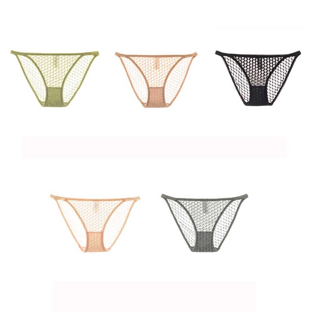 Quần Lót Cotton Lưng Thấp Mềm Mại Phối Ren Họa Tiết Sọc Caro Nhiều Màu Gợi Cảm Cho Nữ | BigBuy360 - bigbuy360.vn