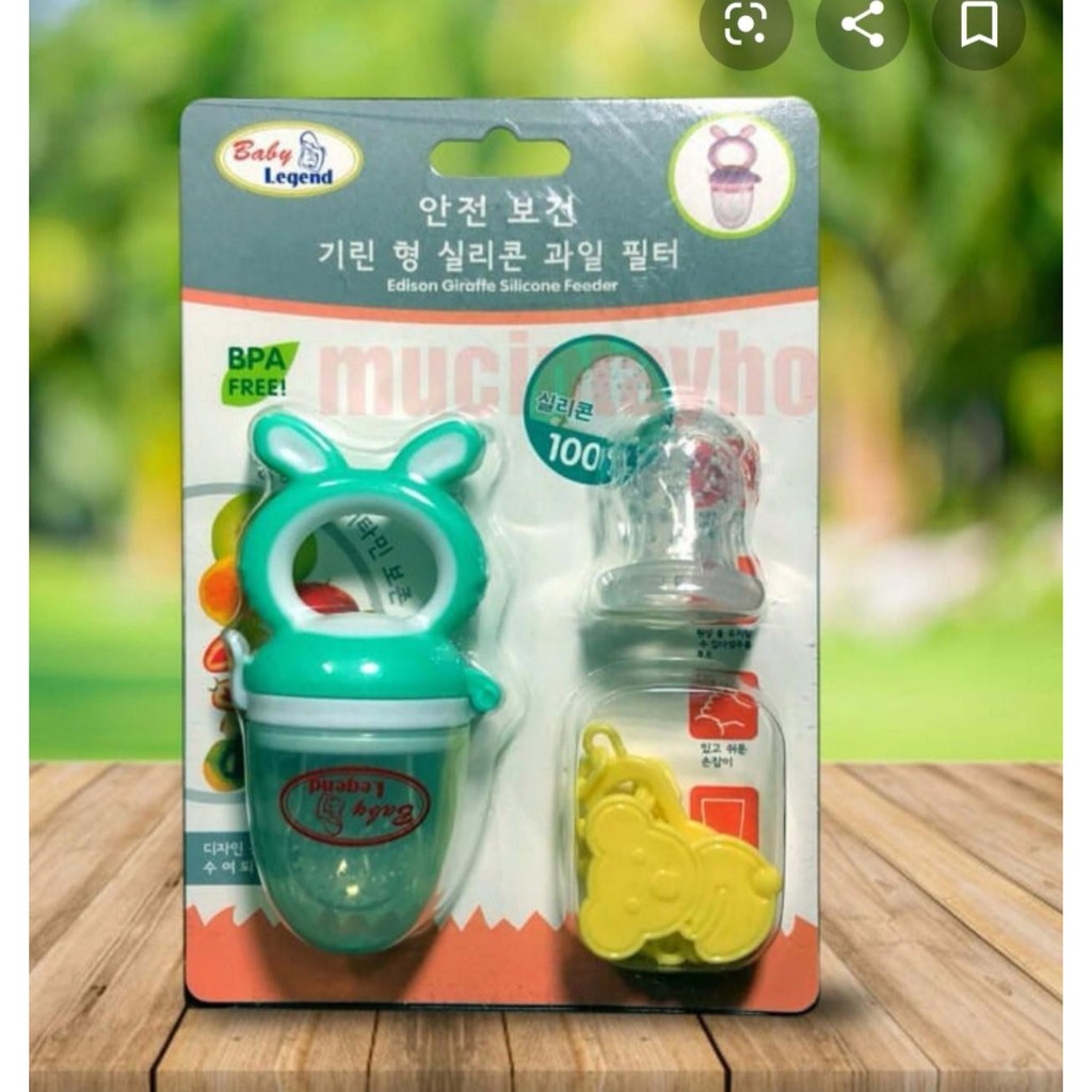 Túi ăn dặm, túi nhai chống hóc vỉ Xanh