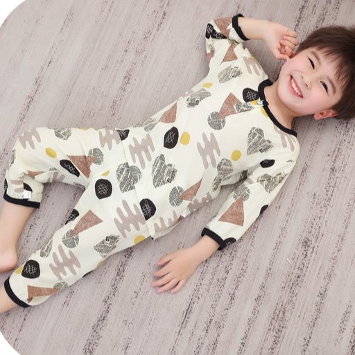 Bộ Đồ Ngủ Vải Cotton Lụa Thời Trang Mùa Hè Cho Bé