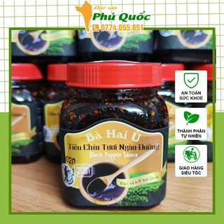 Tiêu chín tươi ngào đường BÀ HAI Ù hũ 450g - Đặc Sản Phú Quốc