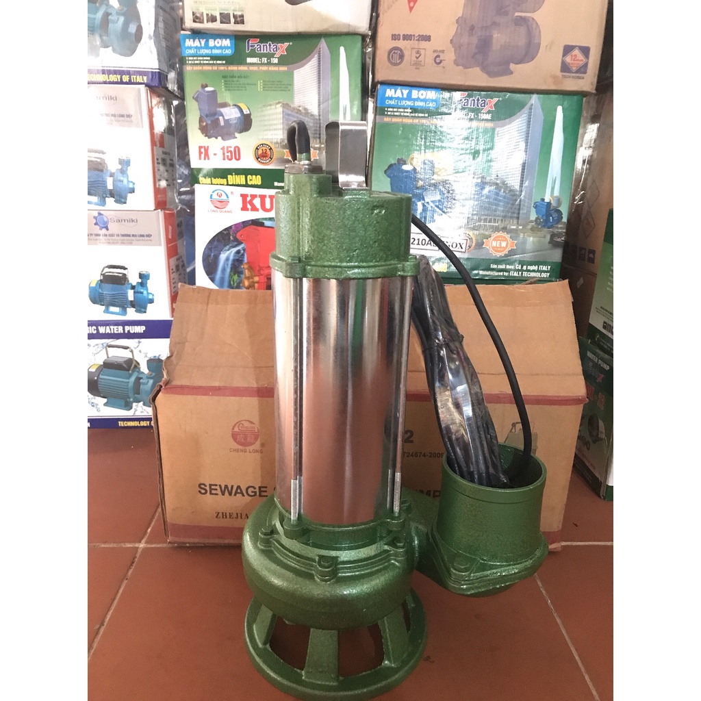 [SIÊU BỀN] Máy bơm nước chìm | Bơm tõm 2.2KW CHENGLONG- Đầu ra 100MM ( Cam kết lõi đồng 100%)