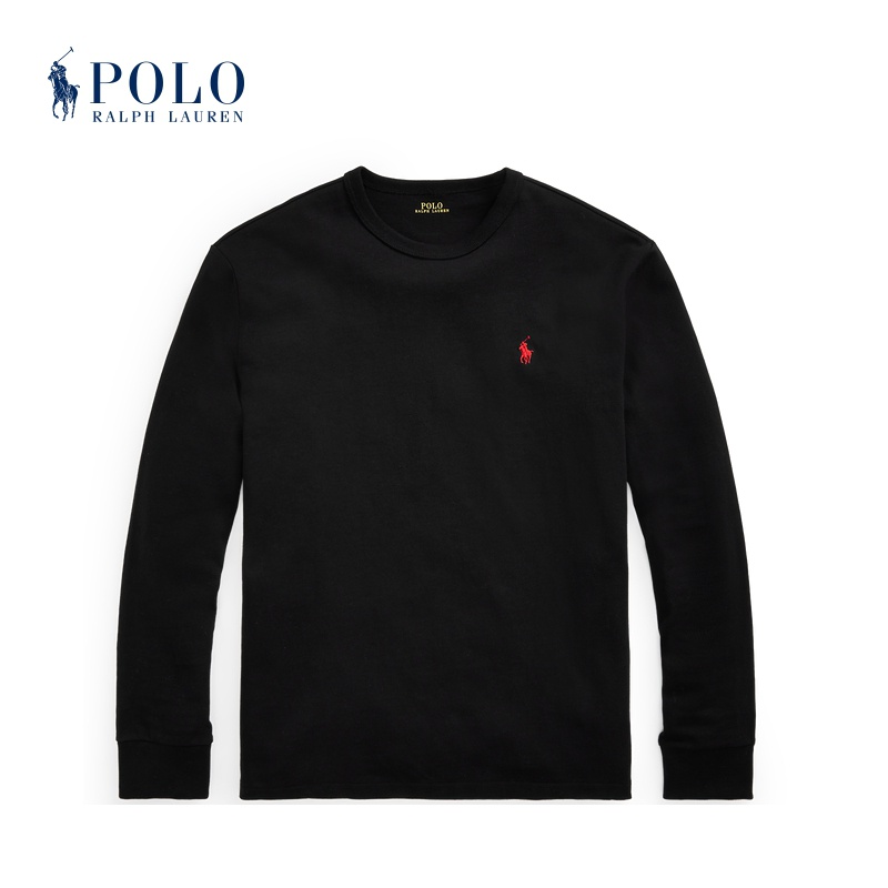 Áo thun dệt kim POLO RALPH LAUREN tay dài thiết kế đơn giản thời trang RL1377