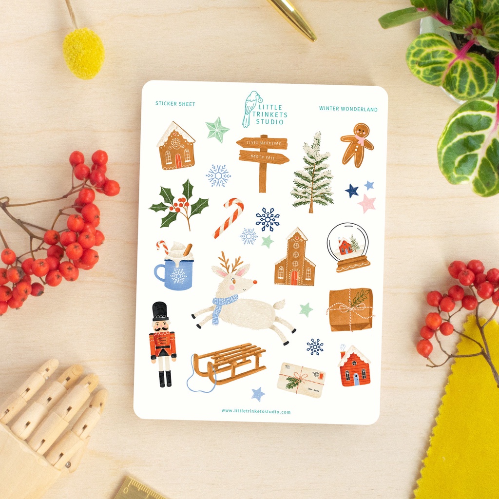 Sticker Trang Trí Sổ - Chủ Đề Giáng Sinh - PT TUẦN LỘC - Sổ Đựng Card - Trang Trí LOMO - Trang Trí TOPLOADER