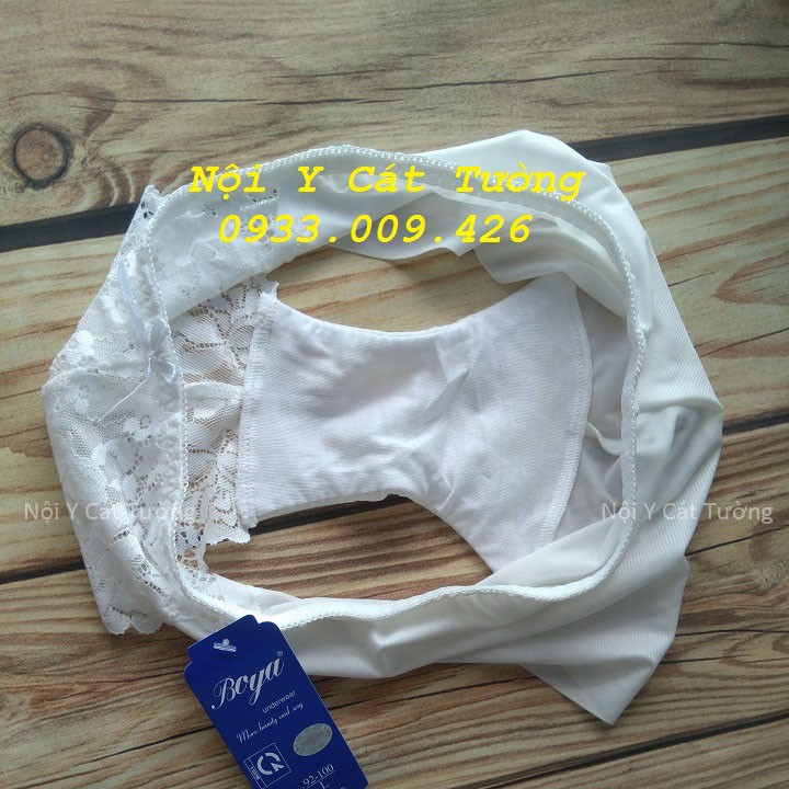 Quần lót trơn phối ren Boya, quần lót nữ boya