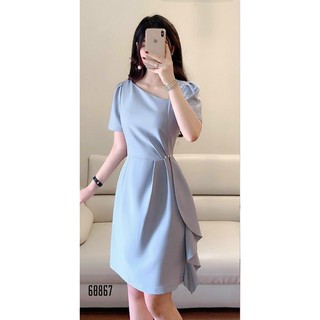 ĐẦM NỮ ĐÍNH NGỌC XANH PASTEL