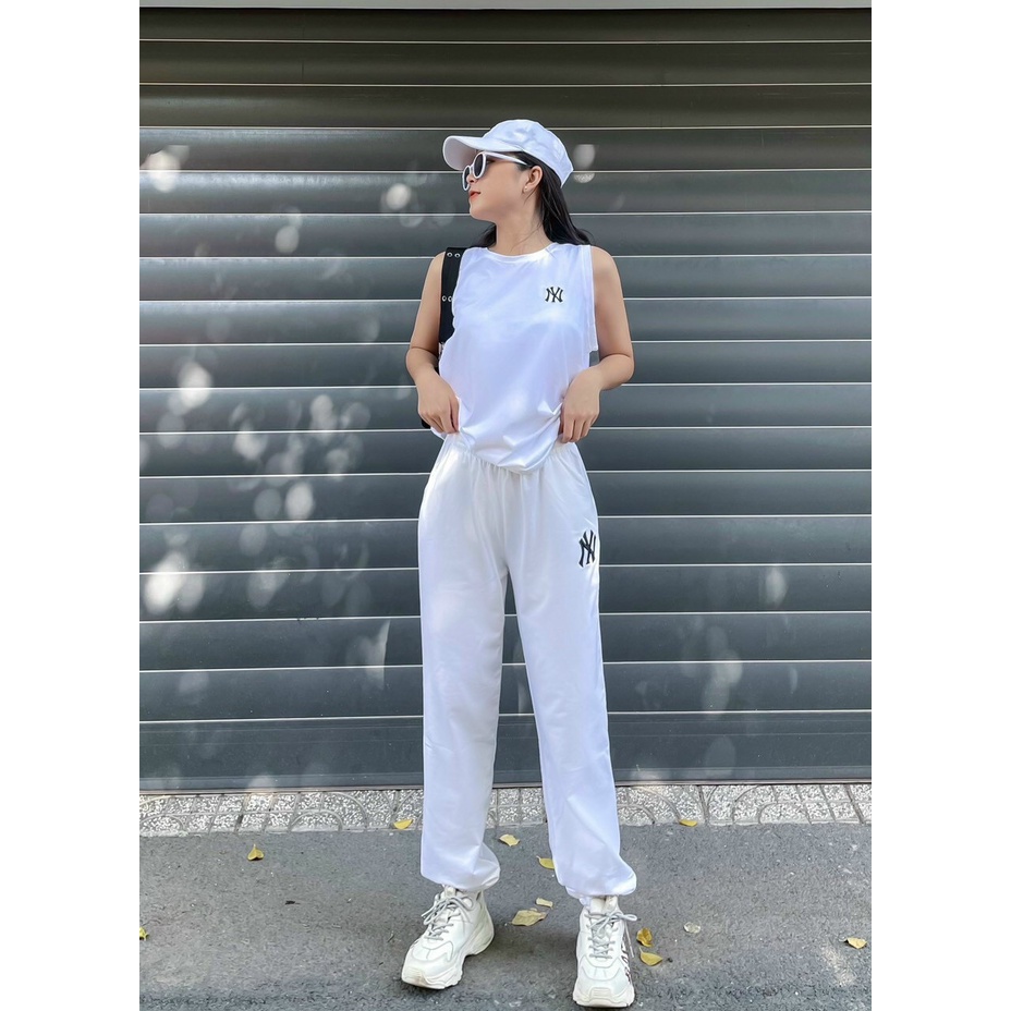 Quẩn nỉ dài MLB jogger vải nỉ da cá đẹp