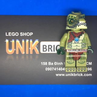 Lego UNIK BRICK Crawley Cá sấu xanh trong huyền thoại Chima chính hãng (như hình).