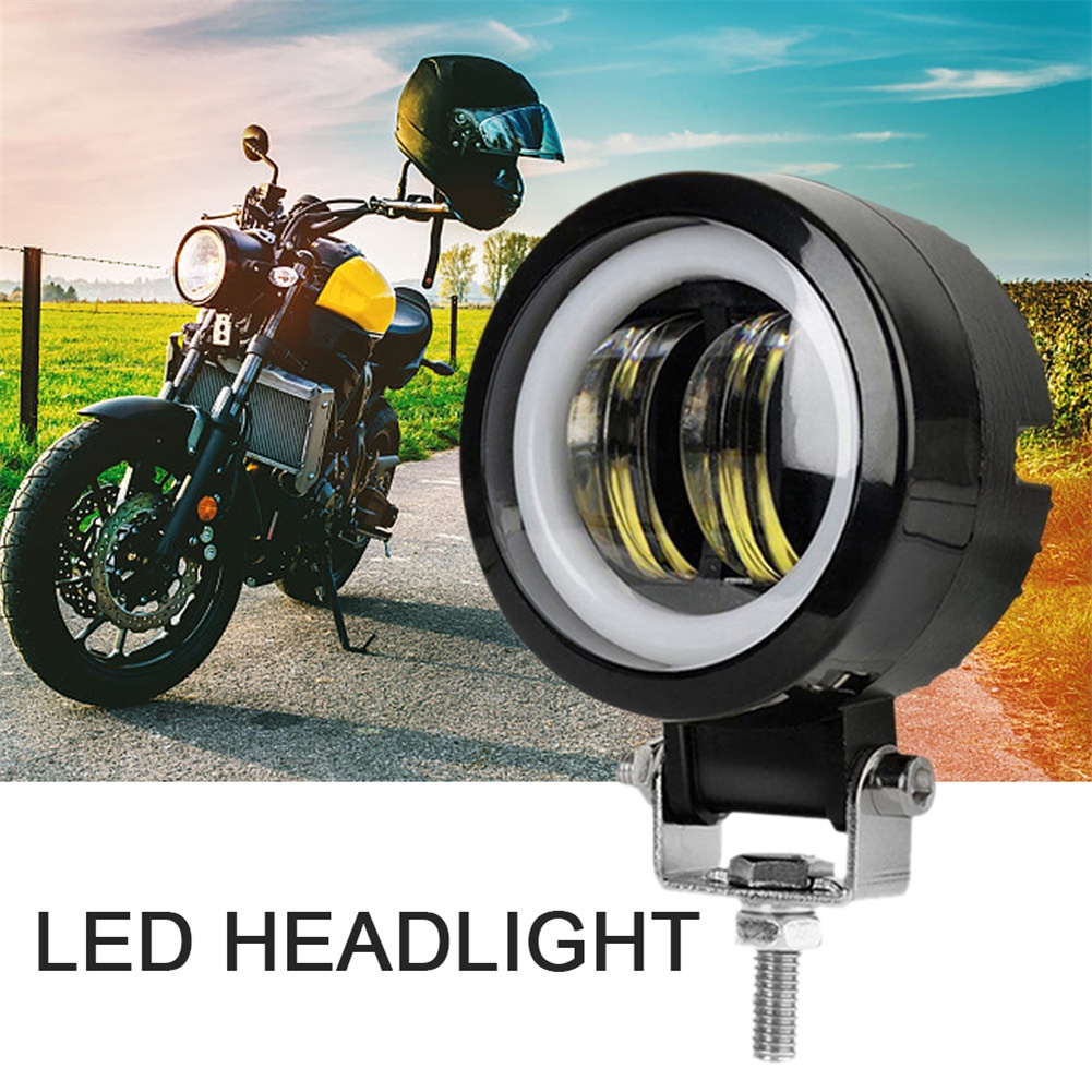1 Đèn LED Tròn Mắt Thiên Thần 12V-80V Chống Nước Cho Xe Hơi Xe Máy