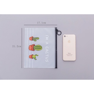 Túi Zip Lụa Trong Suốt Đựng Bút, Mỹ Phẩm (1216TZL)