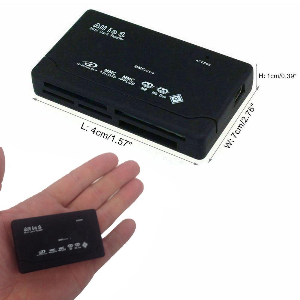 All in One 1 Memory Card Reader USB External SD SDHC Micro M2 CF MMC MS Min N5M8