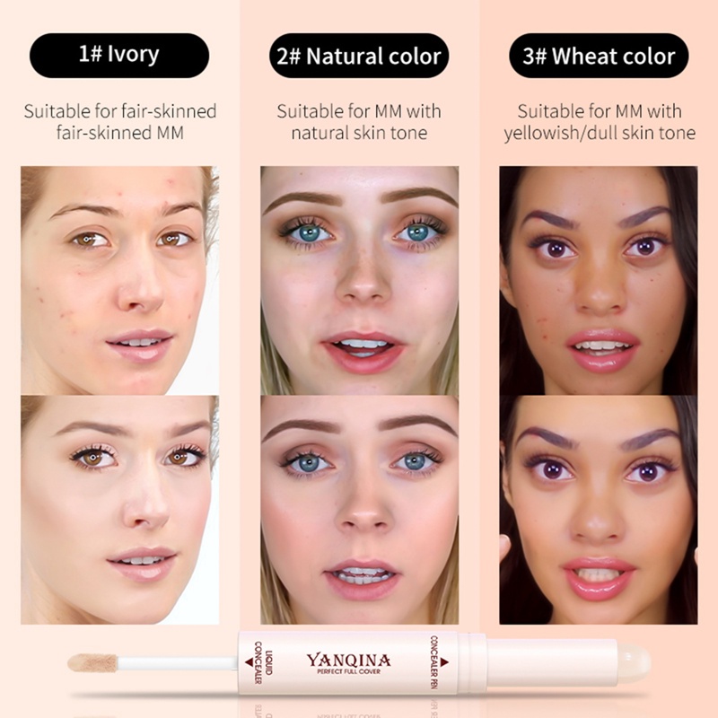 Kem Che Khuyết Điểm Dạng Thỏi Che Phủ Mụn Và Quầng Thâm Dưỡng Ẩm Không Phai Màu