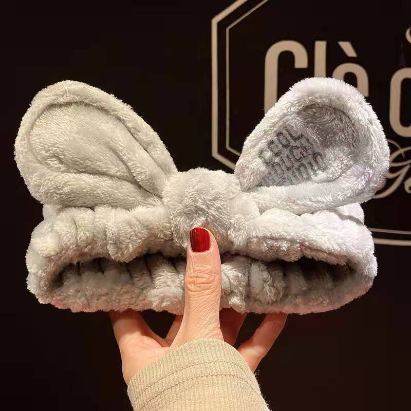 Băng Đô Cài Tóc Tai Thỏ Dễ Thương Phong Cách Hàn Quốc Cho Nữ