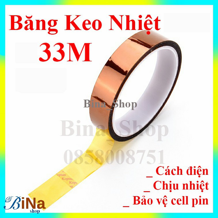 Băng keo cách điện bảo vệ cell pin 10mm/20mm/30mm